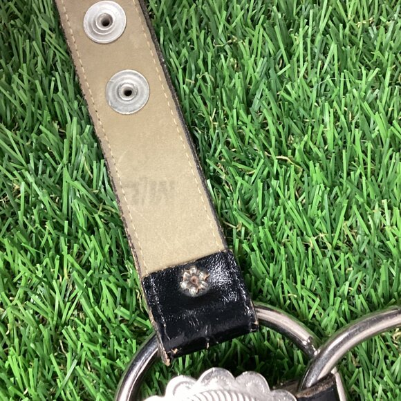 Vintage Leather Conch Ring Belt. M/L main image 4